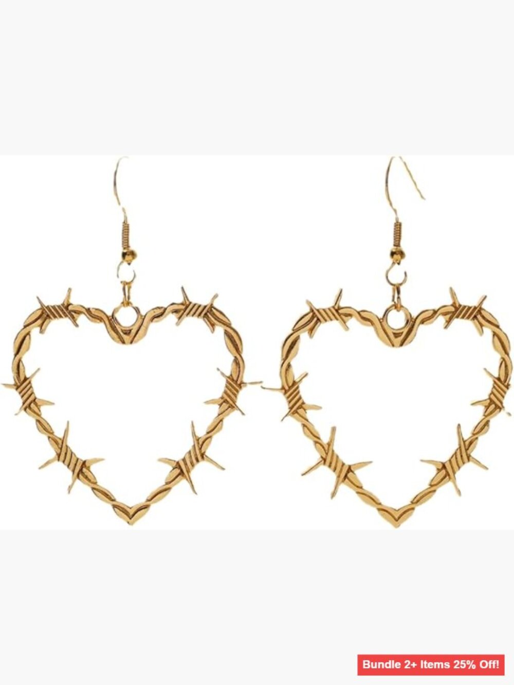 Large Chunky Metal Hoop Earrings with Heart and Rose Design for Women